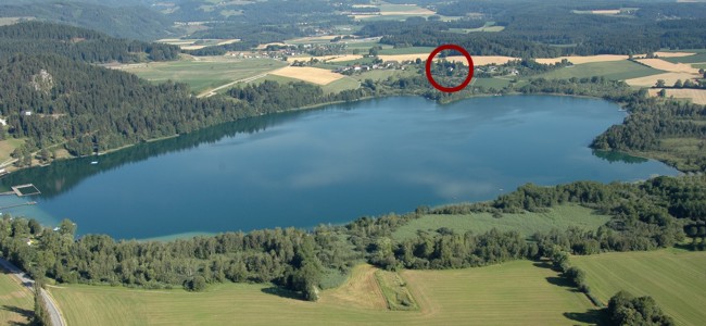 Der Längsee in Richtung Norden. Der Längsee in Richtung Norden